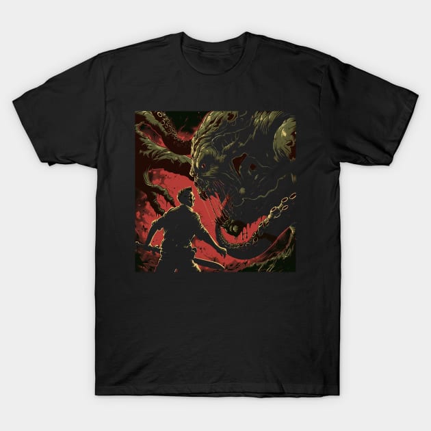 fight the monster T-Shirt by rocknerd